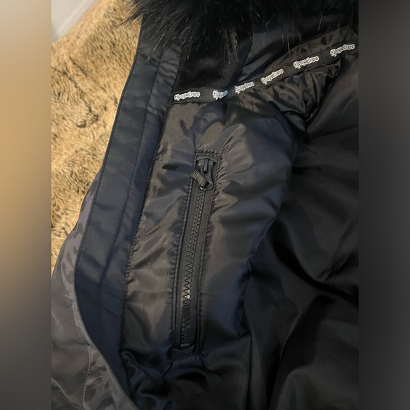 TIPSY ELVES WOMEN'S MIDNIGHT LEOPARD SNOW SUIT - M - Picture 8 of 12